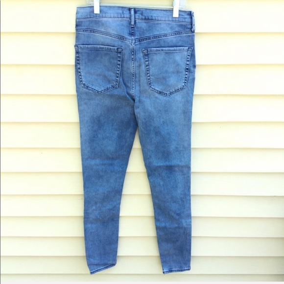 Free People Busted knee High Rise Skinny Jeans - Picture 4 of 6